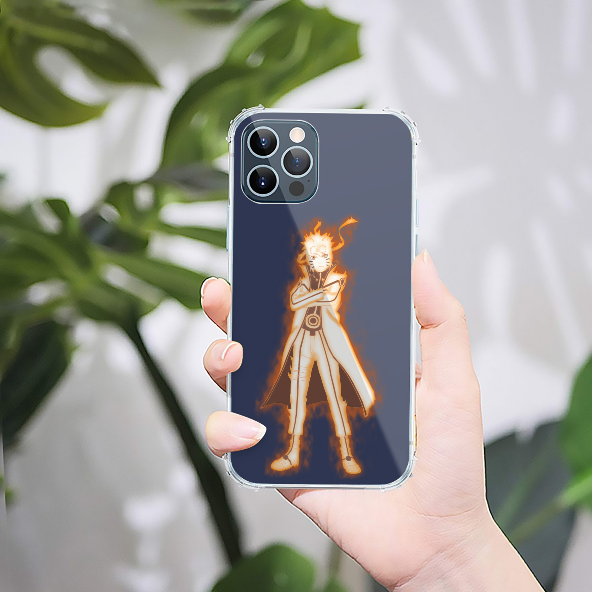 （画像用） NARUTO -ナルト- うずまき ナルト Uzumaki Naruto 【iPhone 12シリーズ対応】透明スマホケース（クリアソフトケース）